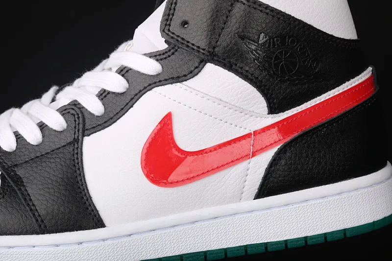 All categories Air Jordan Jordan series basketball shoes Air Jordan 1 Mid Air Jordan 1 Mid AJ1 Joe 1 red and yellow color hook Yuanyang mid-top basketball shoes BQ6472-063